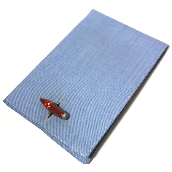 Gold and Enamel Cigar Cufflinks Stud Set - Picture 3 of 3